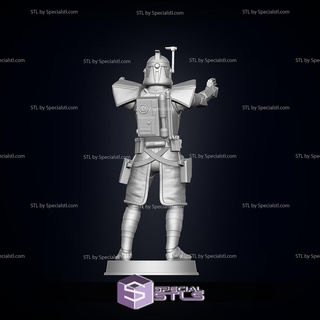 guerres étoiles arc soldat pose 2 prêt 3d impression 3d print model - Mito3D