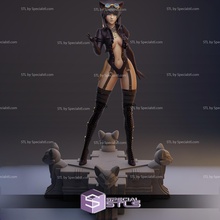 Steampunk mulher Gato 3d print model - Mito3D