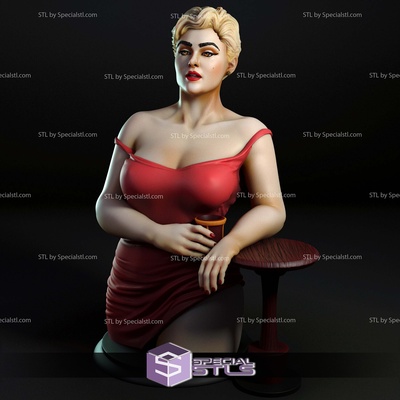 stefania ferrario busto digital 3d escultura especialstl 3d print model - Mito3D