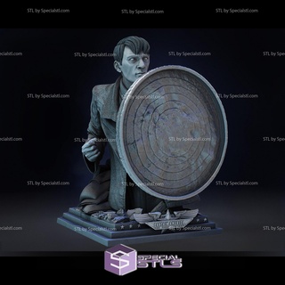 steve rogers bust stl files 3d printing figurine 3d print model - Mito3D