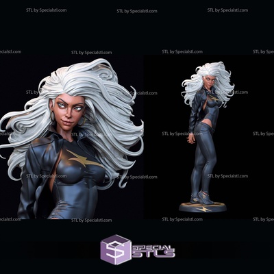 tempestade x homens cabelo estilo digital escultura especial 3d print model - Mito3D