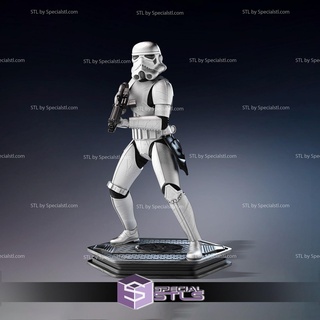 stormtroopers standing v2 3d printing figurine star wars stl files 3d print model - Mito3D