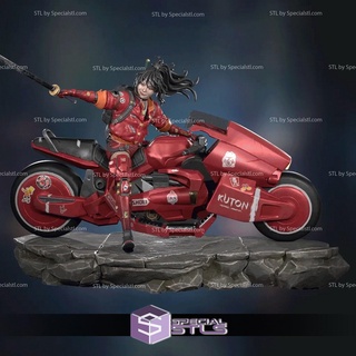 strive scifi girl motor fanart stl files 3d printing figurine 3d print model - Mito3D