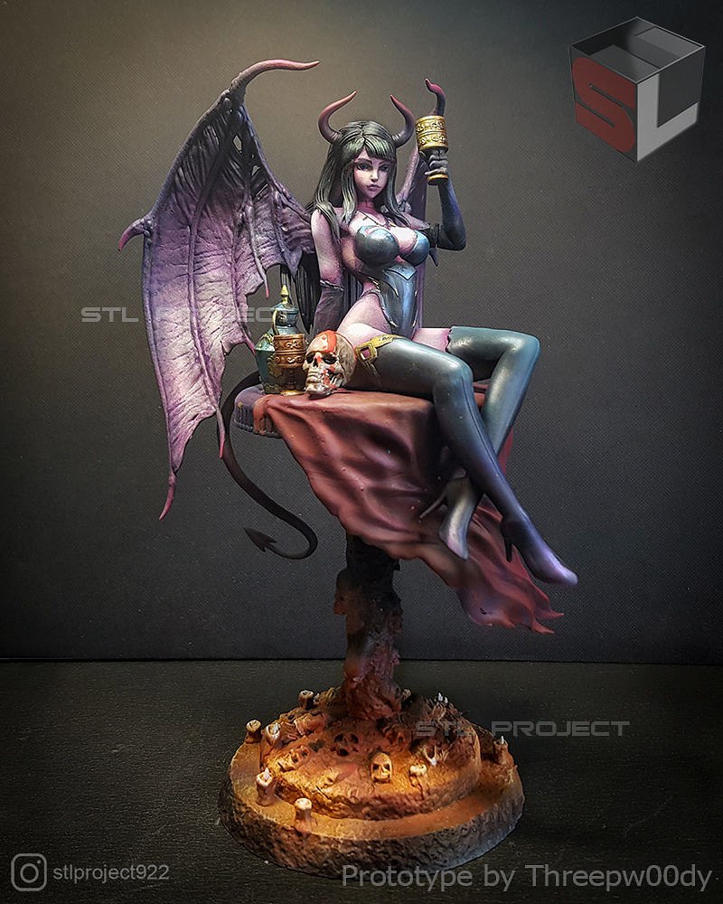 succubus pose 2 3D print model - Mito3D