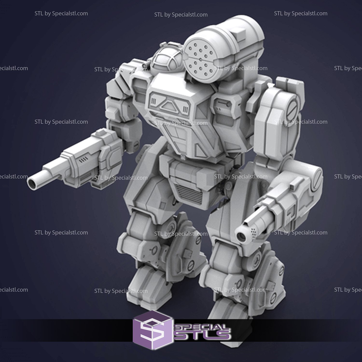 summoner thor battlemech stl files 3d printing figurine 3D print model - Mito3D