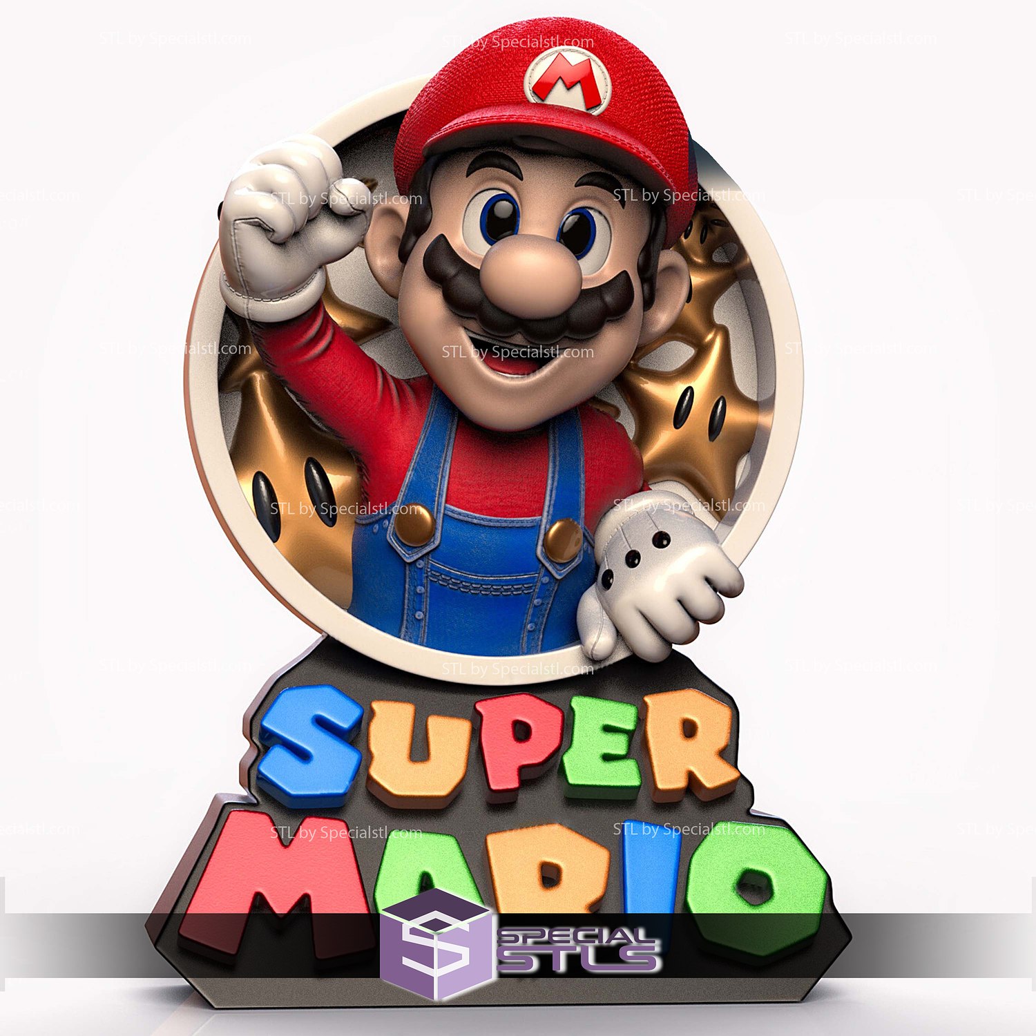 super mario 2 version stl files movie 3D print model - Mito3D