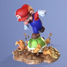 Super Mario Fan Art 3d print model - Mito3D
