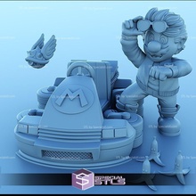 super mario futur 3d print model - Mito3D