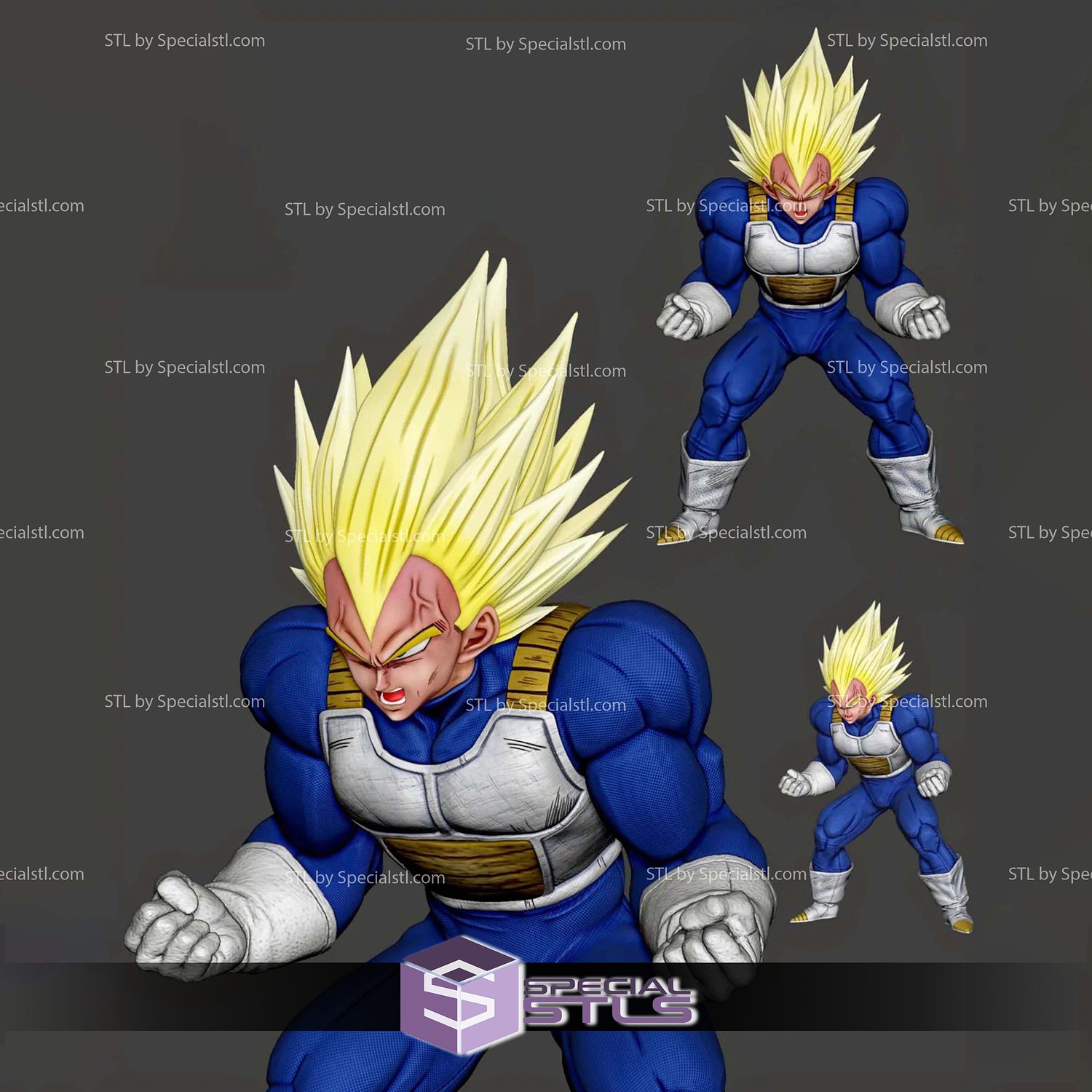 super vegeta saga zelle 3d drucker dateien spezialstl 3D print model - Mito3D