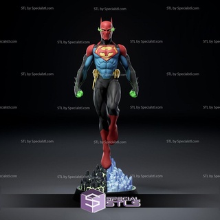 superbat superman batman stl files fanart 3d print model - Mito3D