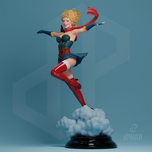 supergirl bombshell dc 3d print model - Mito3D