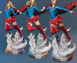 supergirl posa dc 3d print model - Mito3D