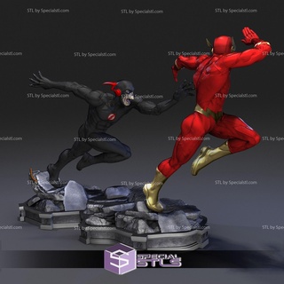 superhuman speed black flash 3d printing model stl files 3d print model - Mito3D