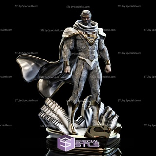 superman 3d model black white costume 3d print model - Mito3D