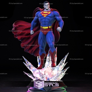 superman 3d model standing ice base v2 superman 3d model standing ice base v2  3d print model - Mito3D
