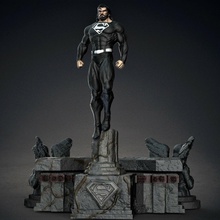 superman black dc 3d print model - Mito3D