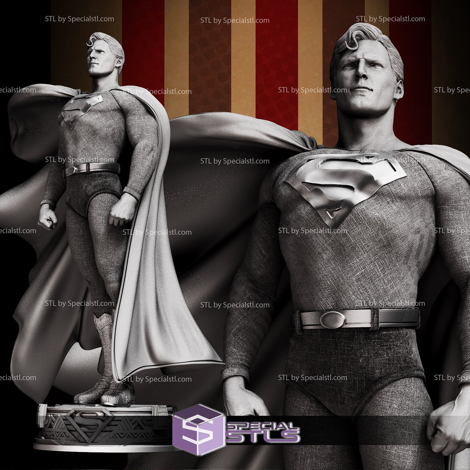 Superman christophe préfet 3D print model - Mito3D