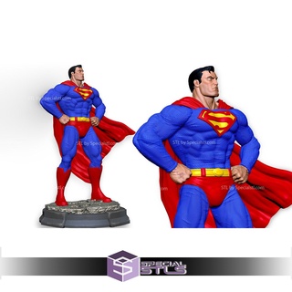 superhombre clásico v2 3d impresión figurilla stl archivos 3d print model - Mito3D