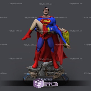 Superman crise 3d modèle 3d print model - Mito3D