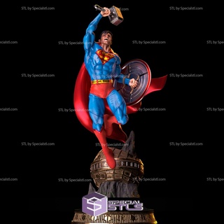 superman crossover marvel stl files 3d printing figurine superman crossover marvel stl files 3d printing figurine  3d print model - Mito3D