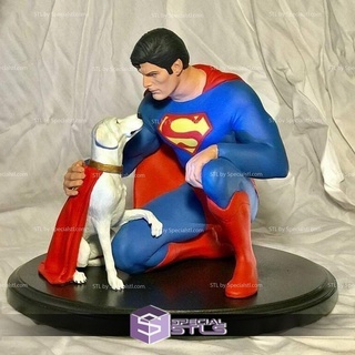superhombre perro criptón 3d modelo 3d print model - Mito3D