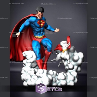 superuomo cane krypton v2 3d stampa modello stl File 3d print model - Mito3D