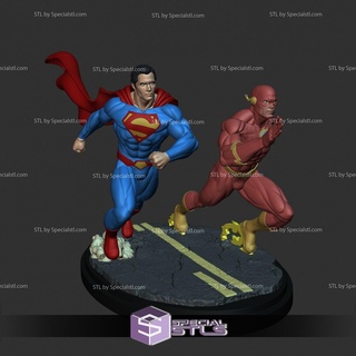 superman flash 3d model racing superman flash 3d model racing  3d print model - Mito3D