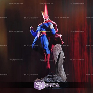 Superman chaleur vision 3d impression modèle stl dossiers 3d print model - Mito3D