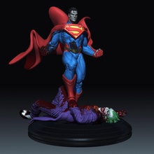 superman joker diorama 3d print model - Mito3D