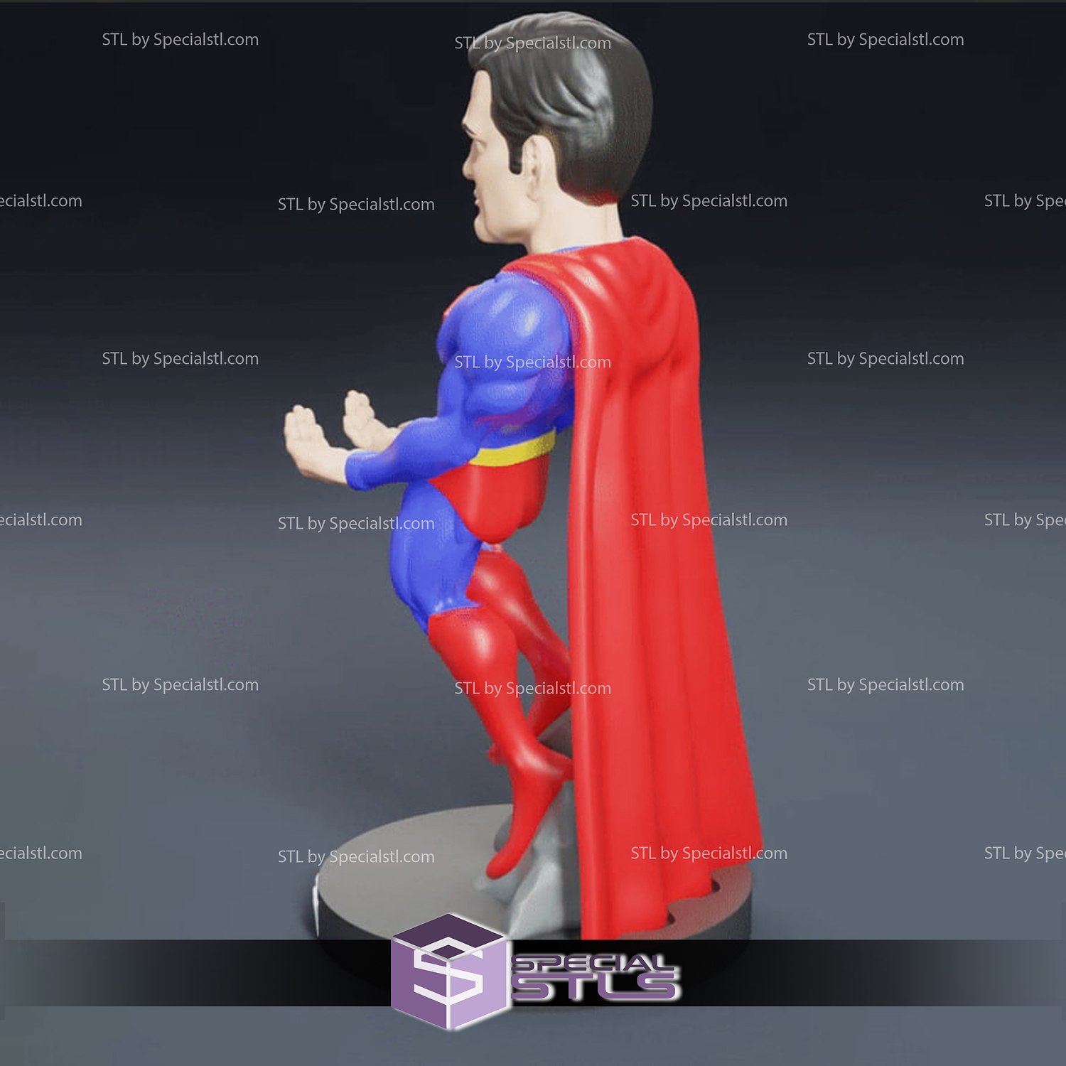 superhombre palanca mando soporte stl archivos 3D print model - Mito3D