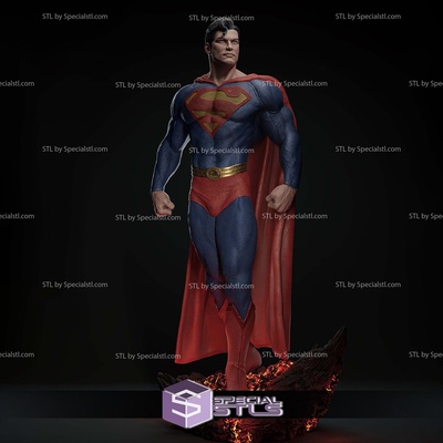 superman magma digital sculpture specialstl 3d print model - Mito3D
