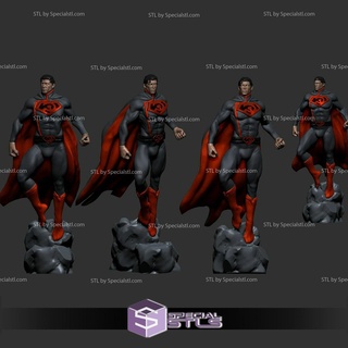 Super homen vermelho filho stl arquivos 3d print model - Mito3D