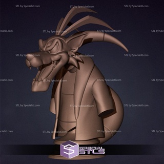 swat kats dr viper bust stl files 3d print model - Mito3D