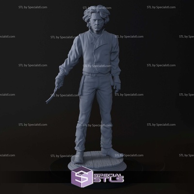 sweeney todd johnny depp in piedi digitale scultura speciale 3d print model - Mito3D