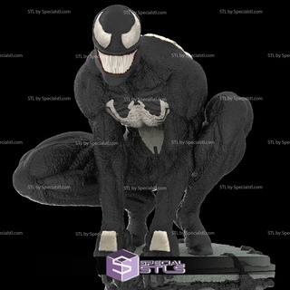 simbionte hombre araña stl archivos sentado pose 3d print model - Mito3D