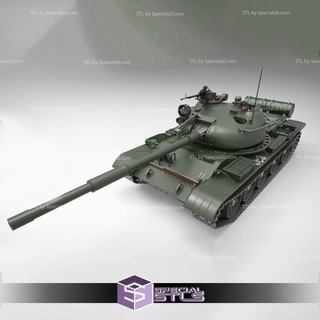 t-62 tank stl files 3d print model - Mito3D