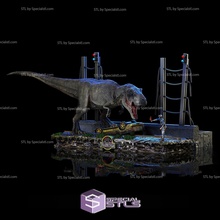 t rex cena jurássico parque 3d print model - Mito3D