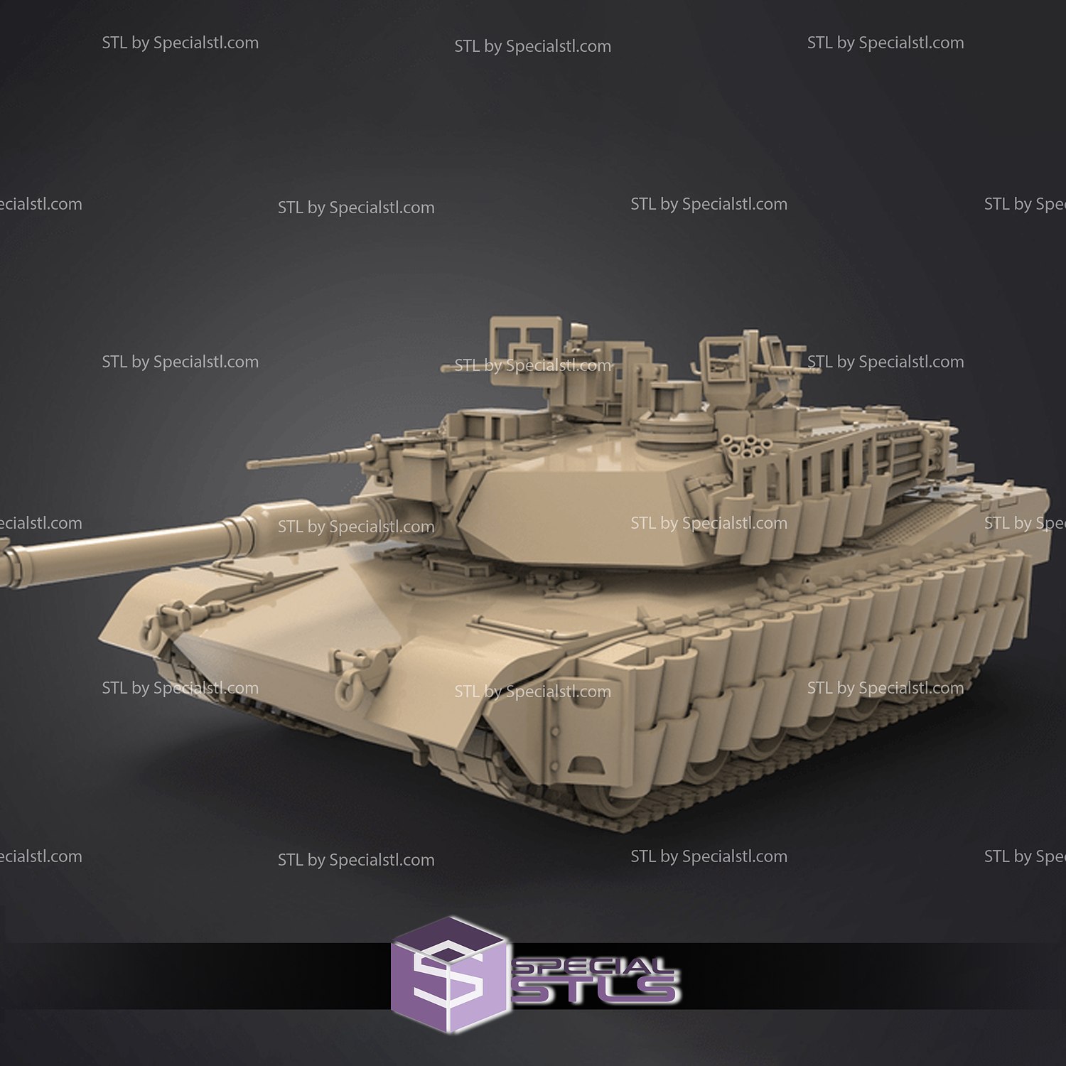 Panzer m1a2 abrams Stoßzahn stl Dateien 3D print model - Mito3D