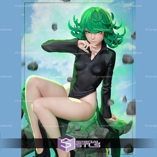 tatsumaki séance pose v3 stl dossiers coup poing homme 3d impression figurine 3d print model - Mito3D