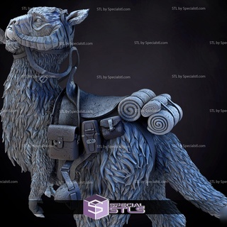 tauntaun 3d impresión figurilla estrella guerras stl archivos 3d print model - Mito3D