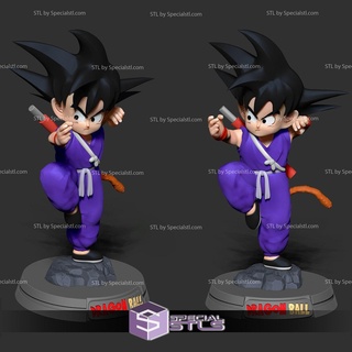 Teen Goku lila passen stl Dateien 3d print model - Mito3D