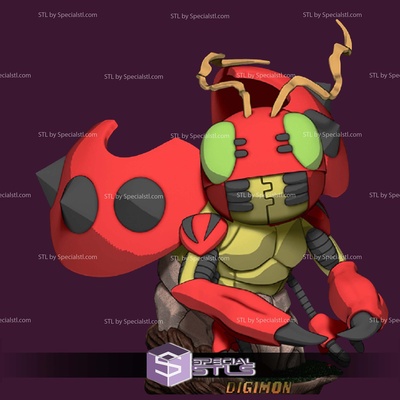 tentomon digimon büste 3d drucker dateien spezialstl 3d print model - Mito3D