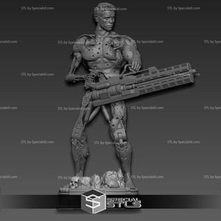 terminator battle damage ready 3d print 3d print model - Mito3D