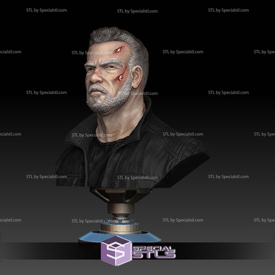 terminador oscuro destino busto 3d impresión archivos especialstl 3d print model - Mito3D