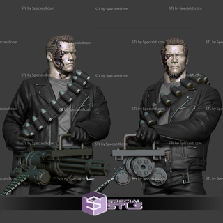 terminator machine gun ready print 3d print model - Mito3D