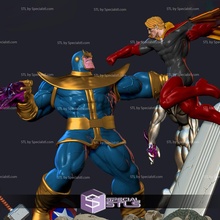 Thanos Adam falcı diyorama hayret 3d print model - Mito3D