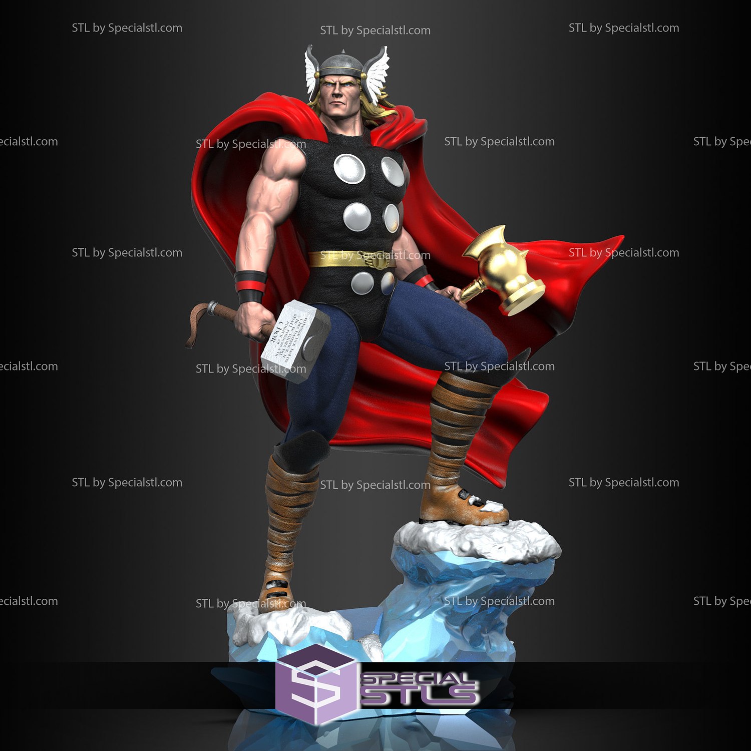 thor classico stl File ghiaccio base meraviglia 3D print model - Mito3D