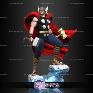 Thor classique stl dossiers glace base merveille 3d print model - Mito3D