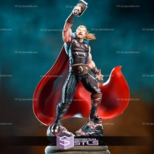 Thor segurando martelo 3d print model - Mito3D