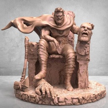 Thor trono arte fan maravilla 3d print model - Mito3D